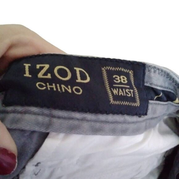 IZOD men's 38 waist gray 100% cotton shorts - Picture 4 of 14